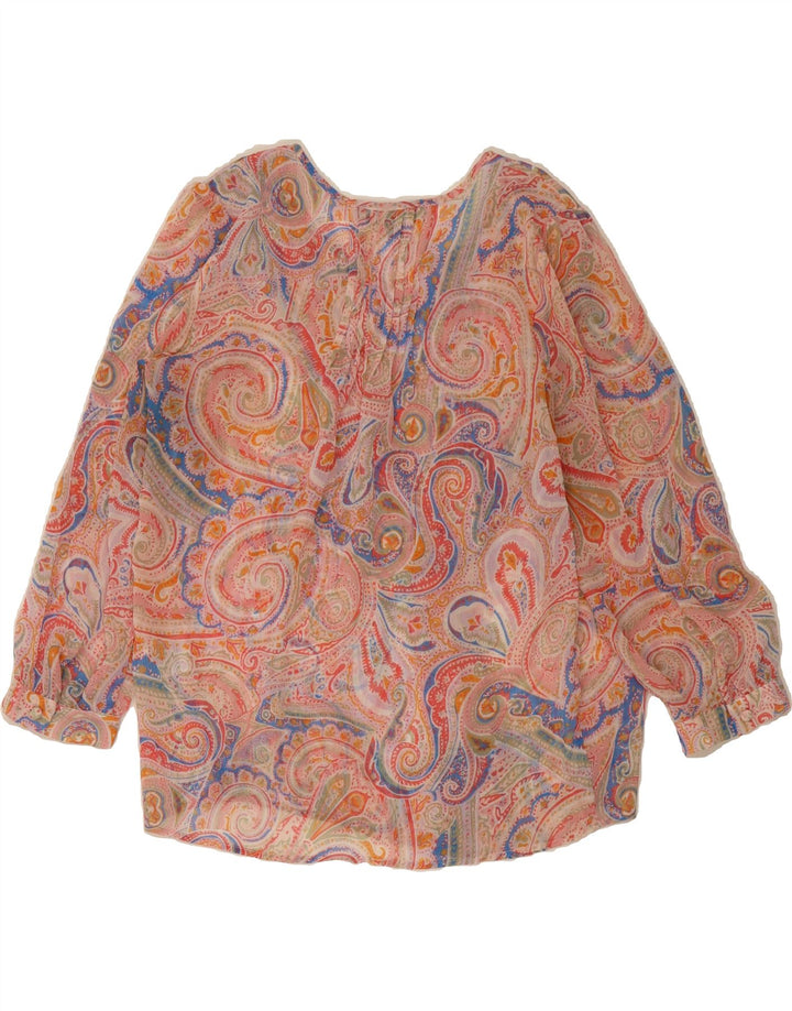 TOMMY HILFIGER Womens Blouse Top UK 16 Large Multicoloured Paisley Vintage Tommy Hilfiger and Second-Hand Tommy Hilfiger from Messina Hembry 
