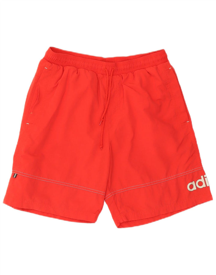 Adidas Mens Graphic Swimming Shorts Medium  Red Polyester