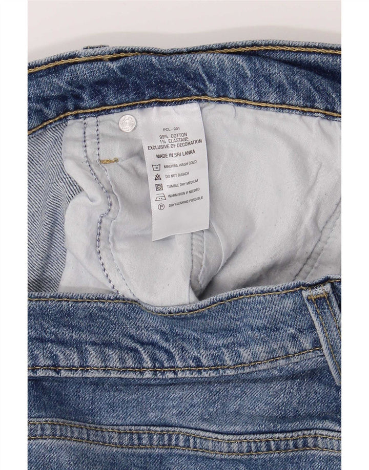 Levi's Womens Straight Jeans W34 L27 Blue Cotton