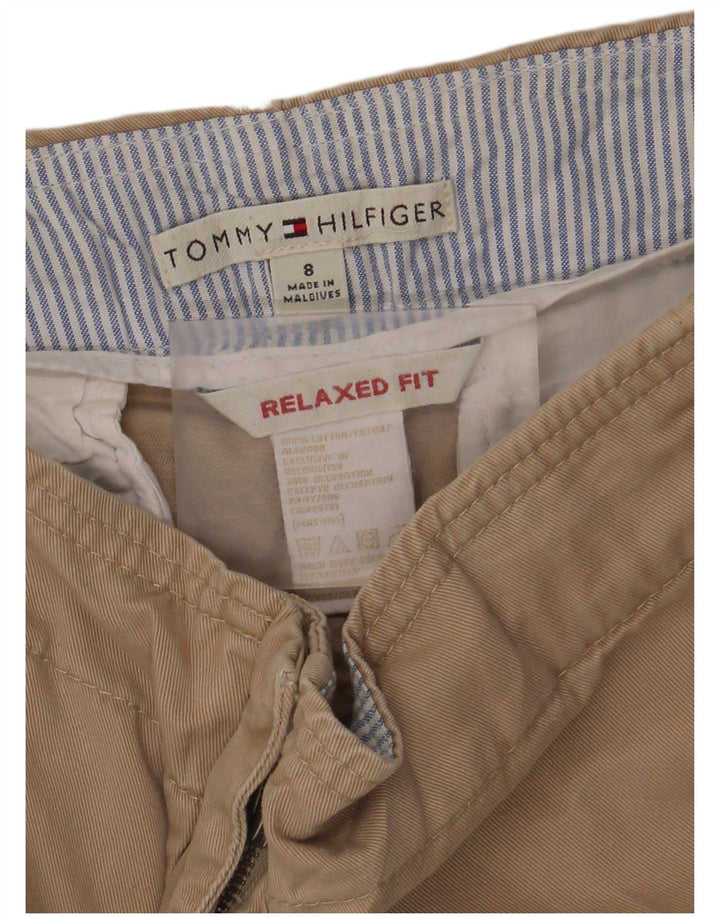 TOMMY HILFIGER Mens Relaxed Fit Cropped Trousers US 8 Medium W30 L25 Beige