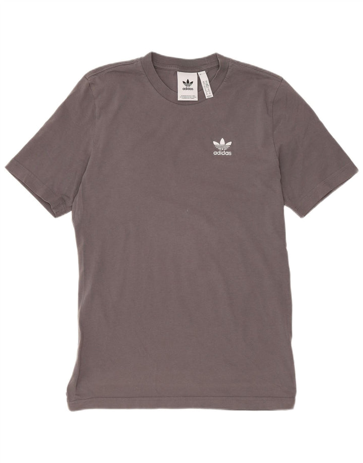 Adidas Mens T-Shirt Top XS Grey Cotton