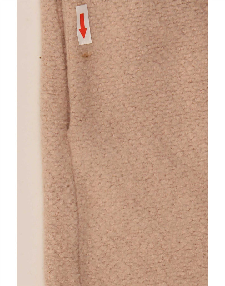 Marks & Spencer Womens Open Overcoat UK 14 Large Pink Polyester
