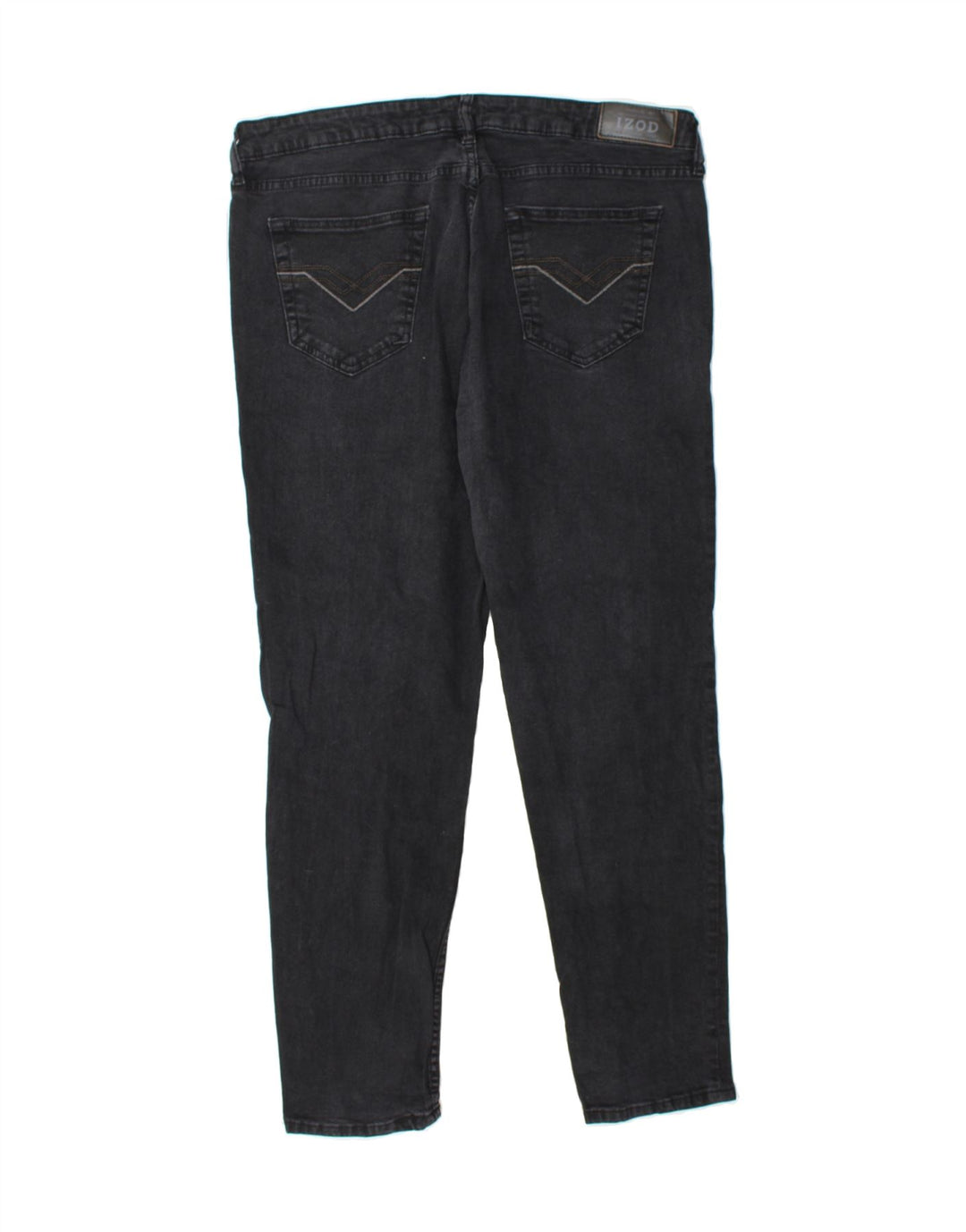 IZOD Mens Skinny Jeans W36 L30 Black Cotton Vintage Izod and Second-Hand Izod from Messina Hembry 