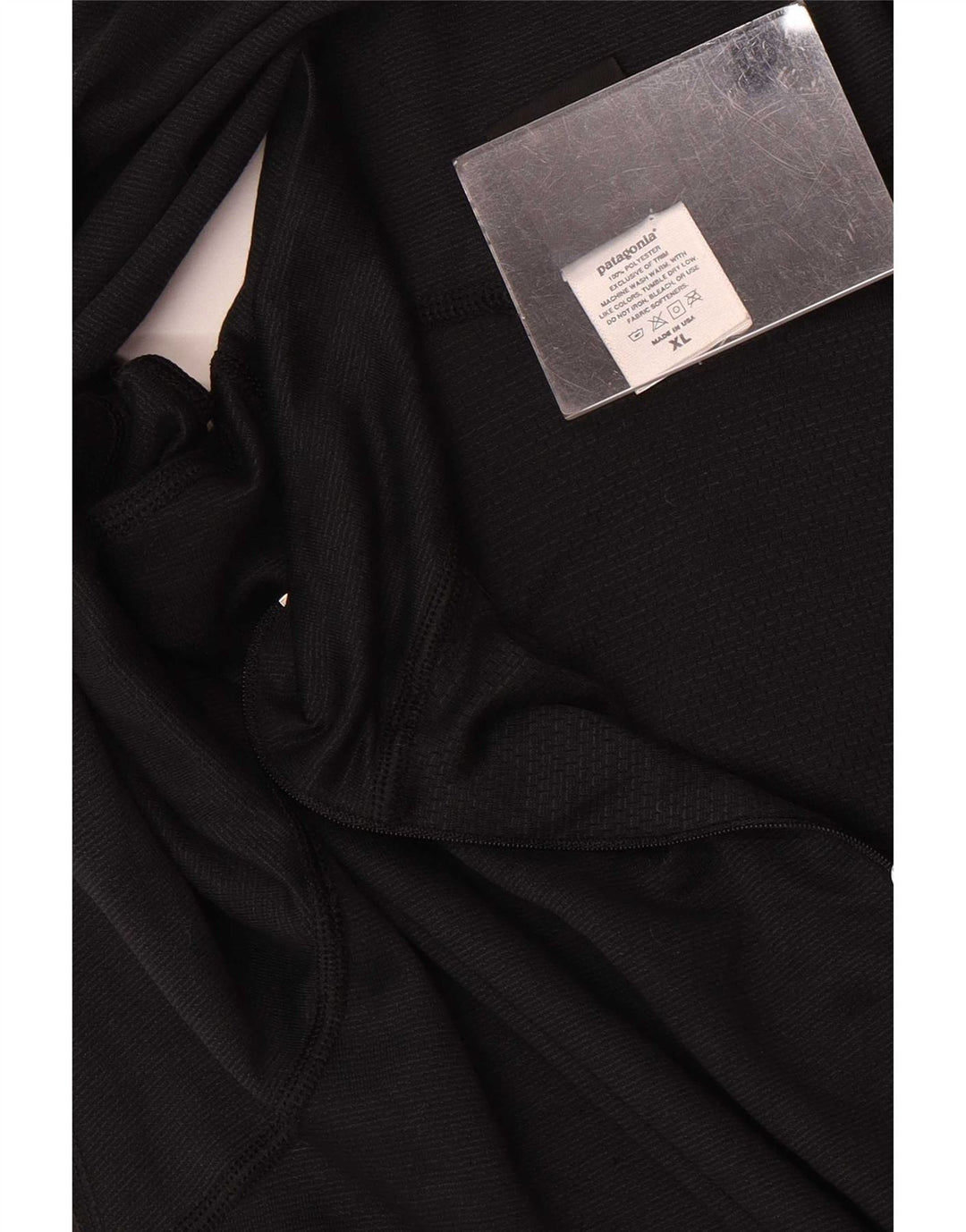 Patagonia Mens Zip Neck Pullover Tracksuit Top XL Black Polyester