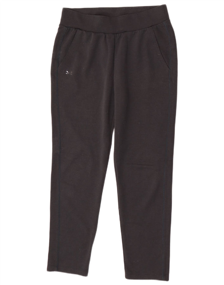 Under Armour Womens Tracksuit Trousers UK 14 Medium  Black Cotton