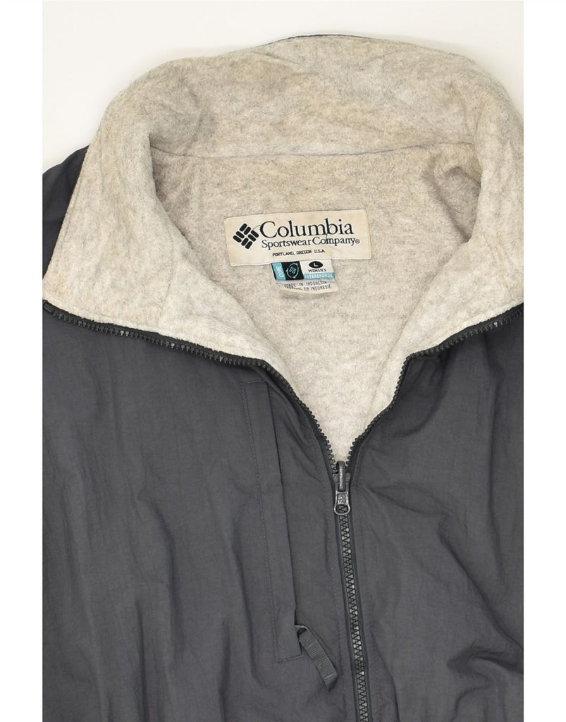 COLUMBIA Womens Windbreaker Jacket UK 14 Large Grey | Vintage Columbia | Thrift | Second-Hand Columbia | Used Clothing | Messina Hembry 