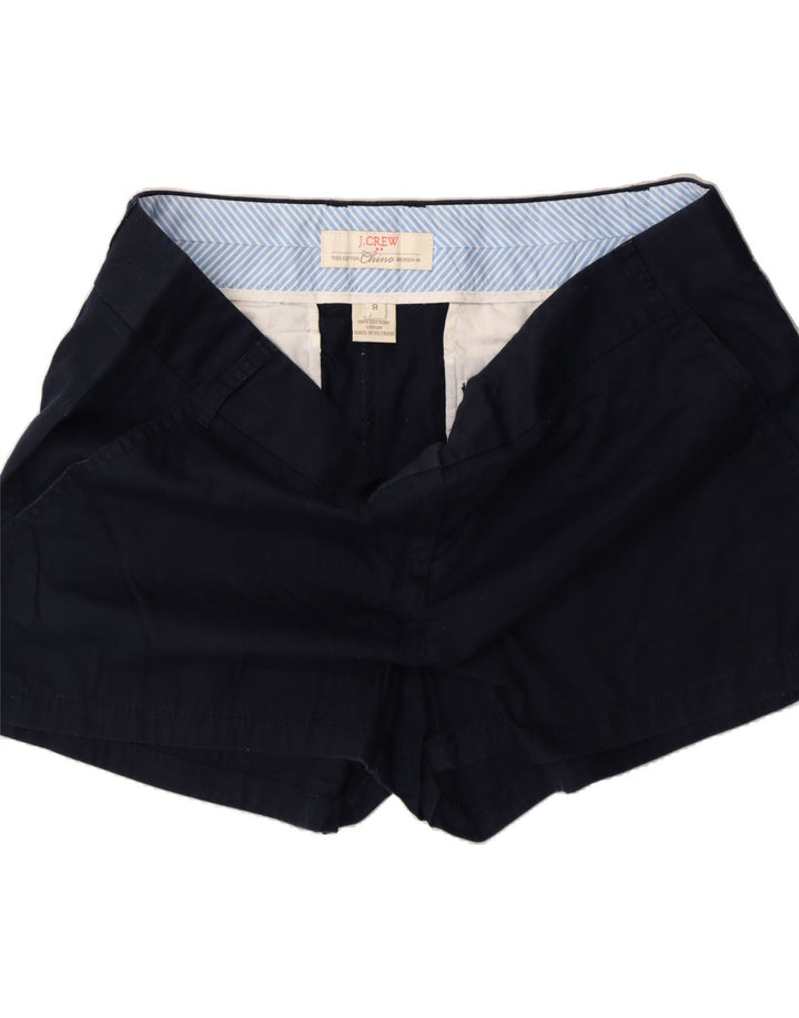 J. CREW Womens Broken In Chino Shorts US 8 Medium W30 L Navy Blue Cotton Vintage J. Crew and Second-Hand J. Crew from Messina Hembry 