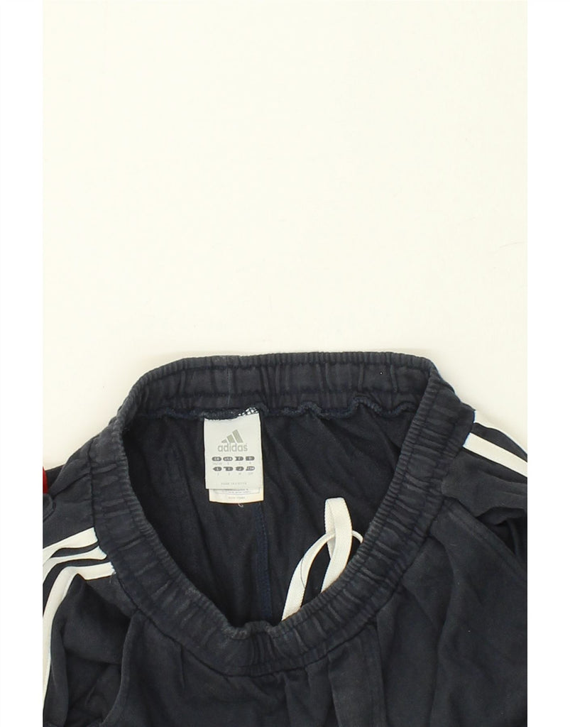 ADIDAS Mens Tracksuit Trousers UK 36/38 Small Navy Blue Cotton | Vintage Adidas | Thrift | Second-Hand Adidas | Used Clothing | Messina Hembry 