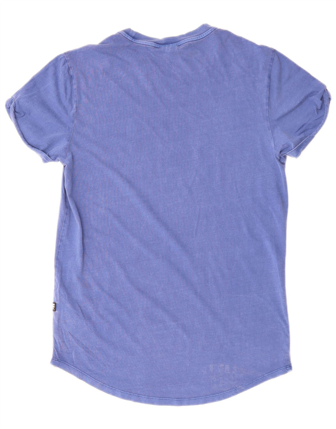 G-Star Mens T-Shirt Top Small Blue Cotton
