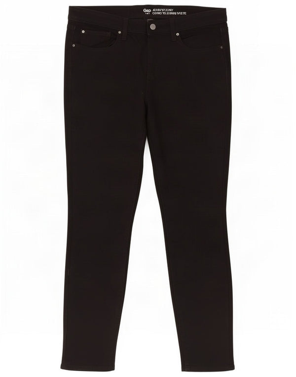 Gap Womens Skinny Jeans UK 16 Large W34 L29 Black Cotton