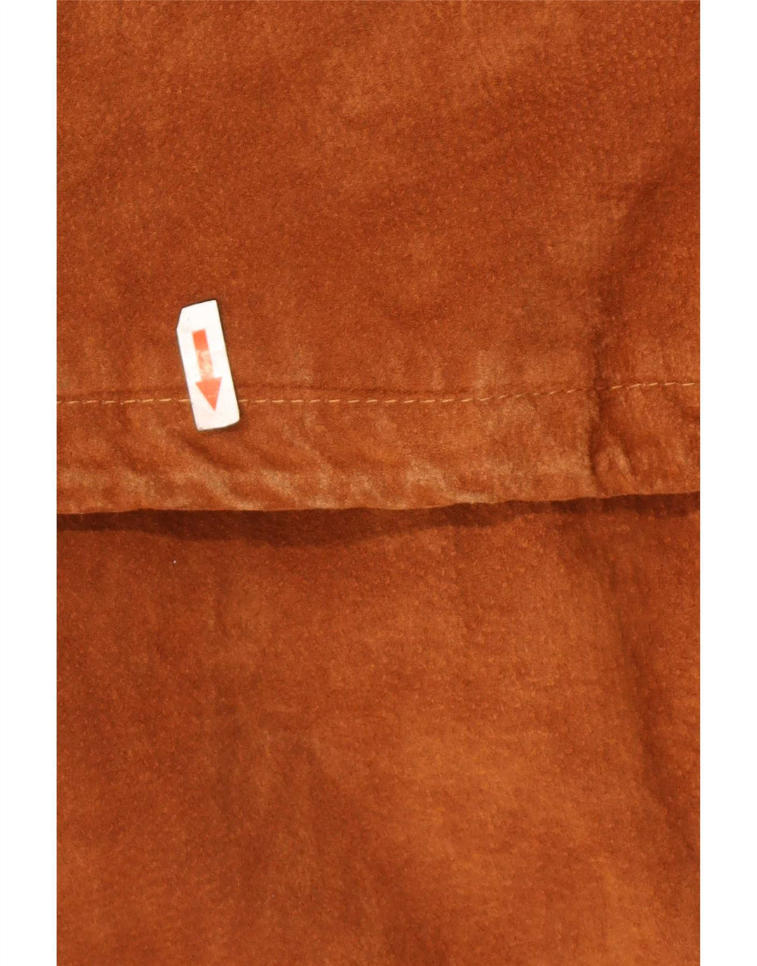 Vintage Mens Suede Overcoat IT 48 Medium Brown Leather