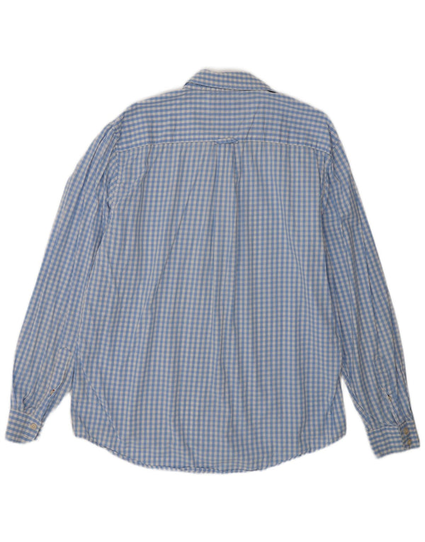 Crew Clothing Mens Classic Fit Shirt XL Blue Gingham Cotton