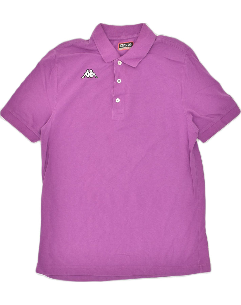KAPPA Mens Polo Shirt Large Purple Cotton | Vintage Kappa | Thrift | Second-Hand Kappa | Used Clothing | Messina Hembry 