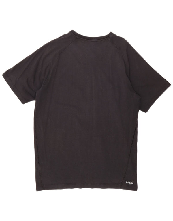 Adidas Mens Climalite Graphic T-Shirt Top Large Grey Cotton