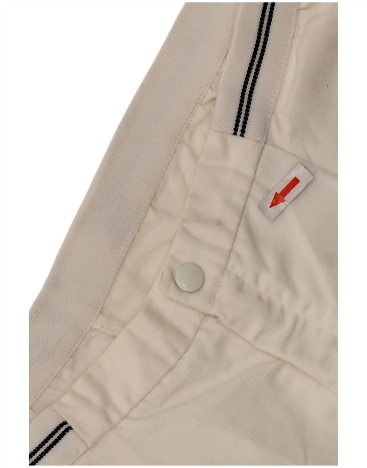 CAMPAGNOLO Mens Chino Shorts IT 52 XL W36 White Polyester