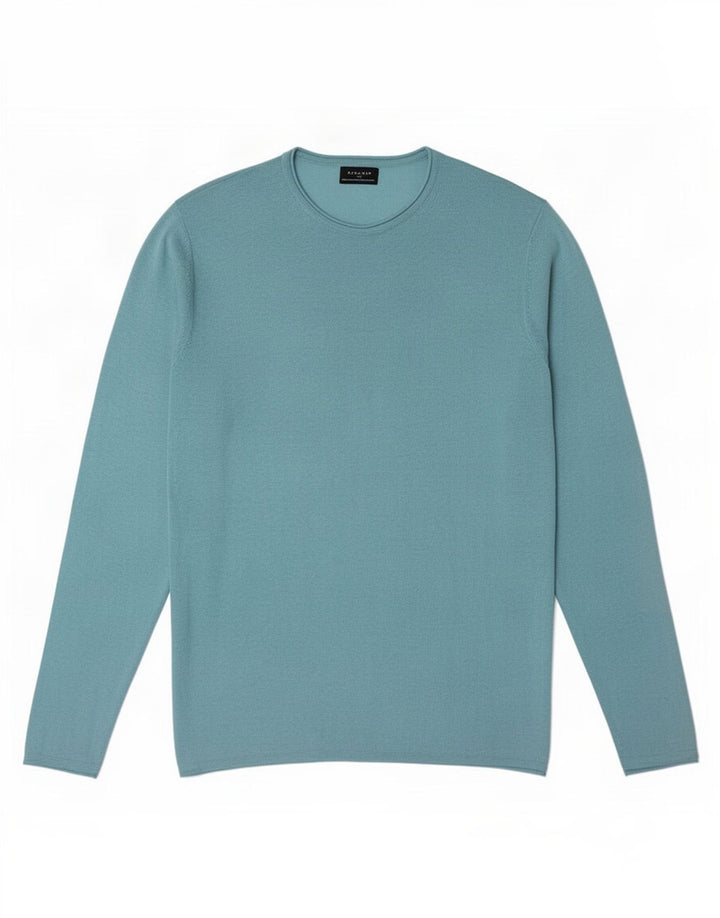 Zara Mens Top Long Sleeve XL Turquoise