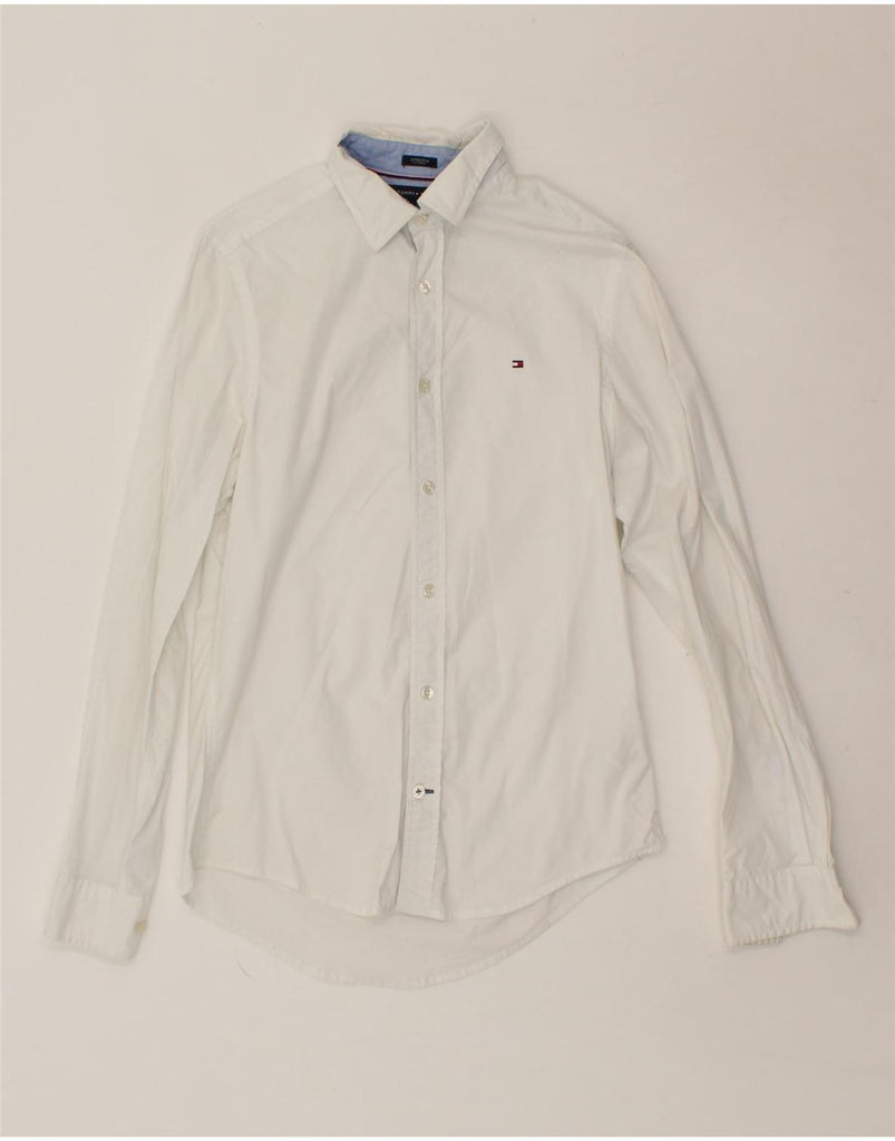 TOMMY HILFIGER Mens Shirt XS White Cotton Vintage Tommy Hilfiger and Second-Hand Tommy Hilfiger from Messina Hembry 