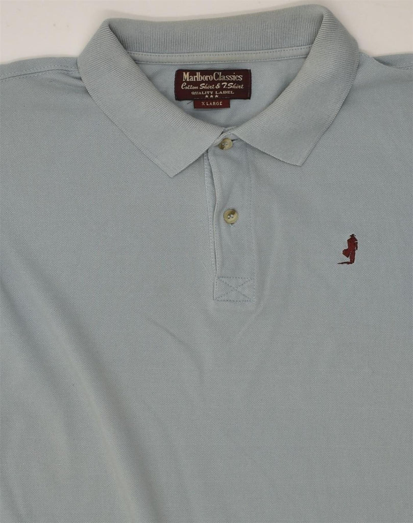 MARLBORO CLASSICS Mens Polo Shirt XL Grey Cotton | Vintage Marlboro Classics | Thrift | Second-Hand Marlboro Classics | Used Clothing | Messina Hembry 