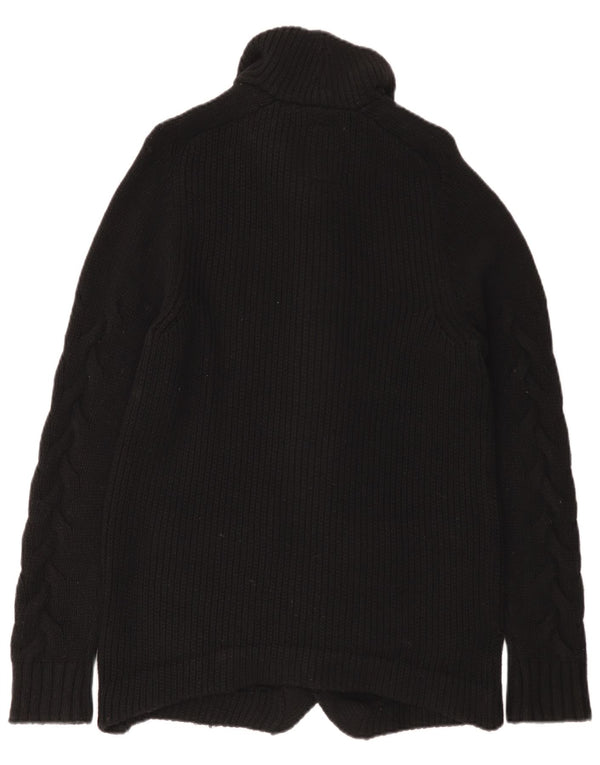G-Star Mens Cardigan Sweater Medium Black Wool
