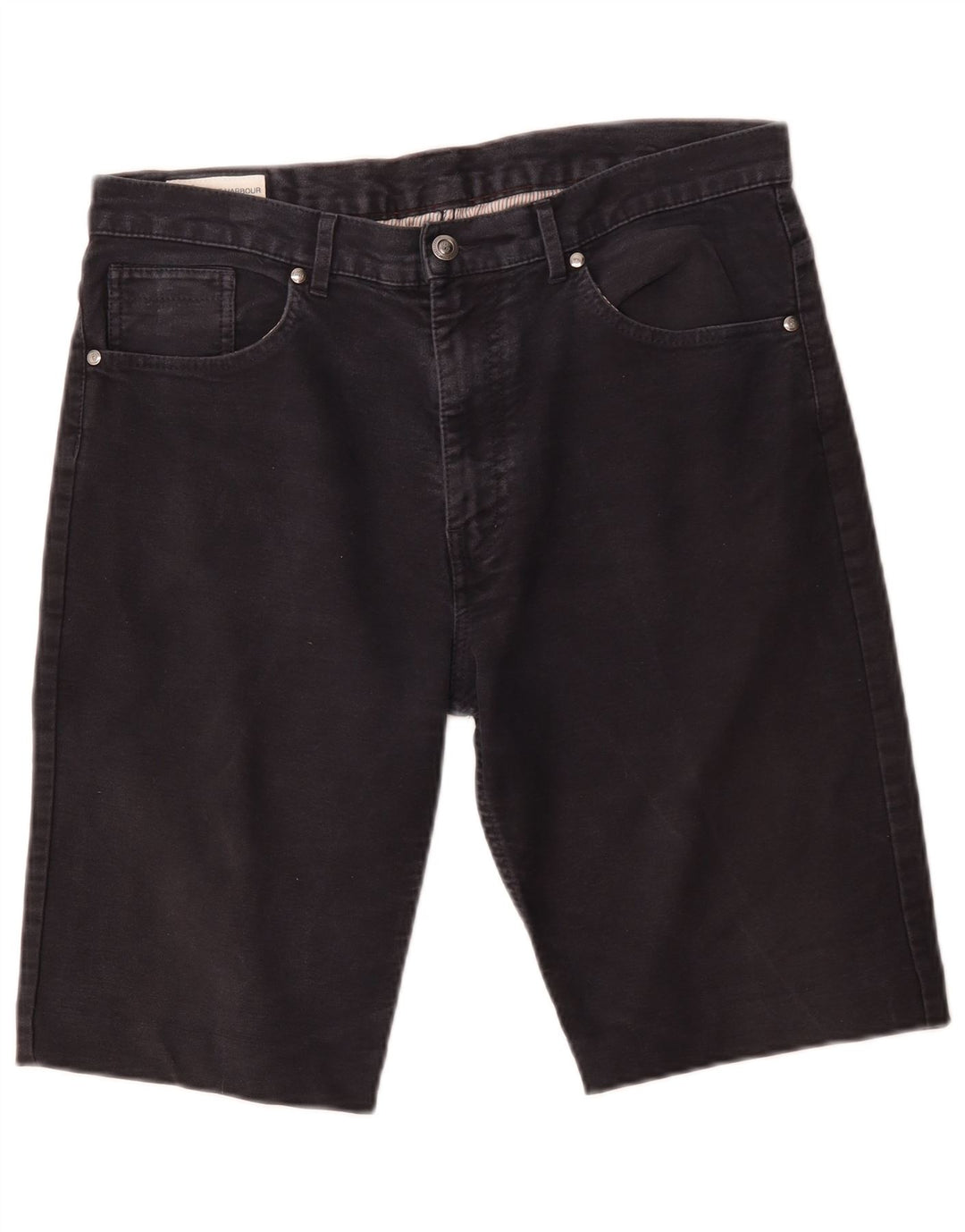 Marks & Spencer Mens Blue Harbour Chino Shorts W34 Large Navy Cotton