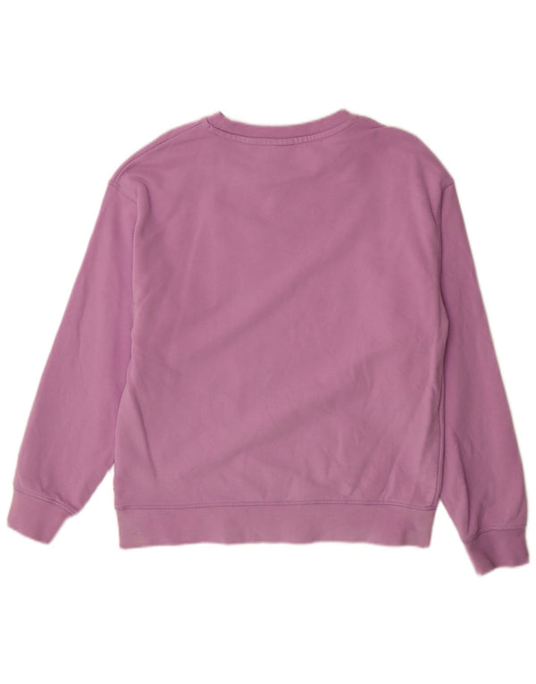Levi's Womens Graphic Oversized Sweatshirt Jumper UK 10 Small Purple Cotton