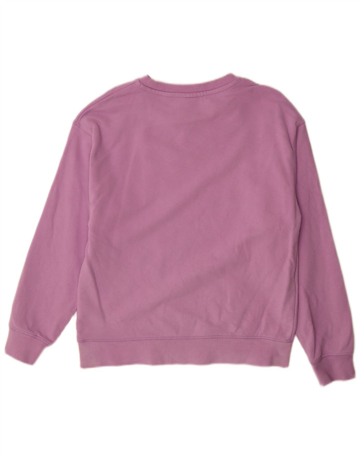 Levi's Womens Graphic Oversized Sweatshirt Jumper UK 10 Small Purple Cotton