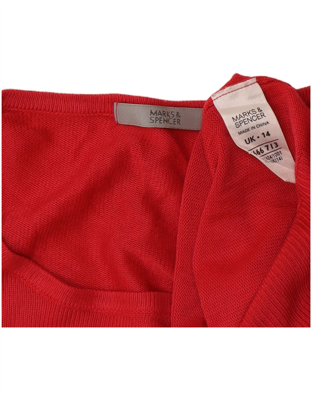Marks & Spencer Womens Oversized Boat Neck Jumper Sweater UK 14 Large Pink