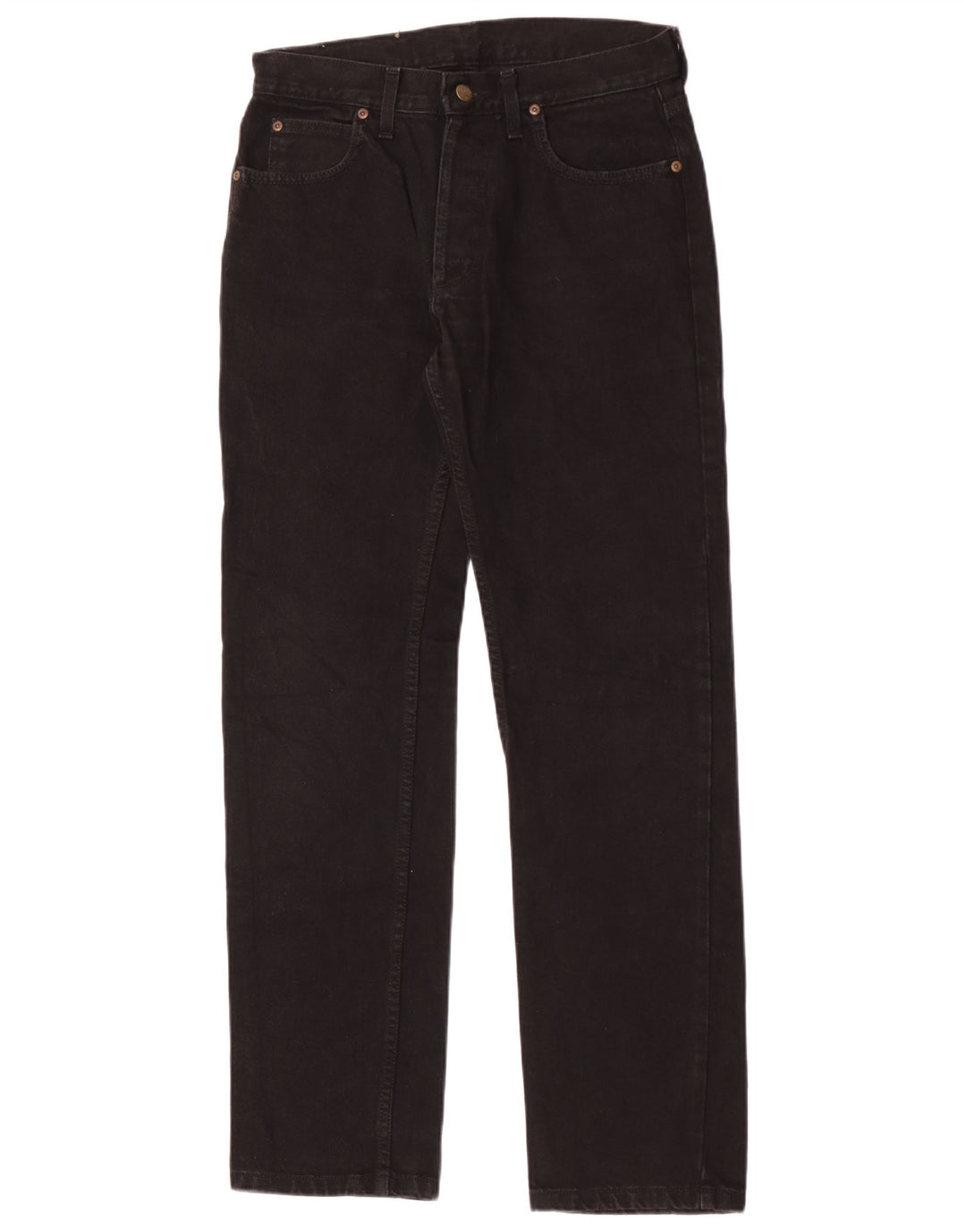 Lee Mens Straight Jeans W30 L32 Black Cotton
