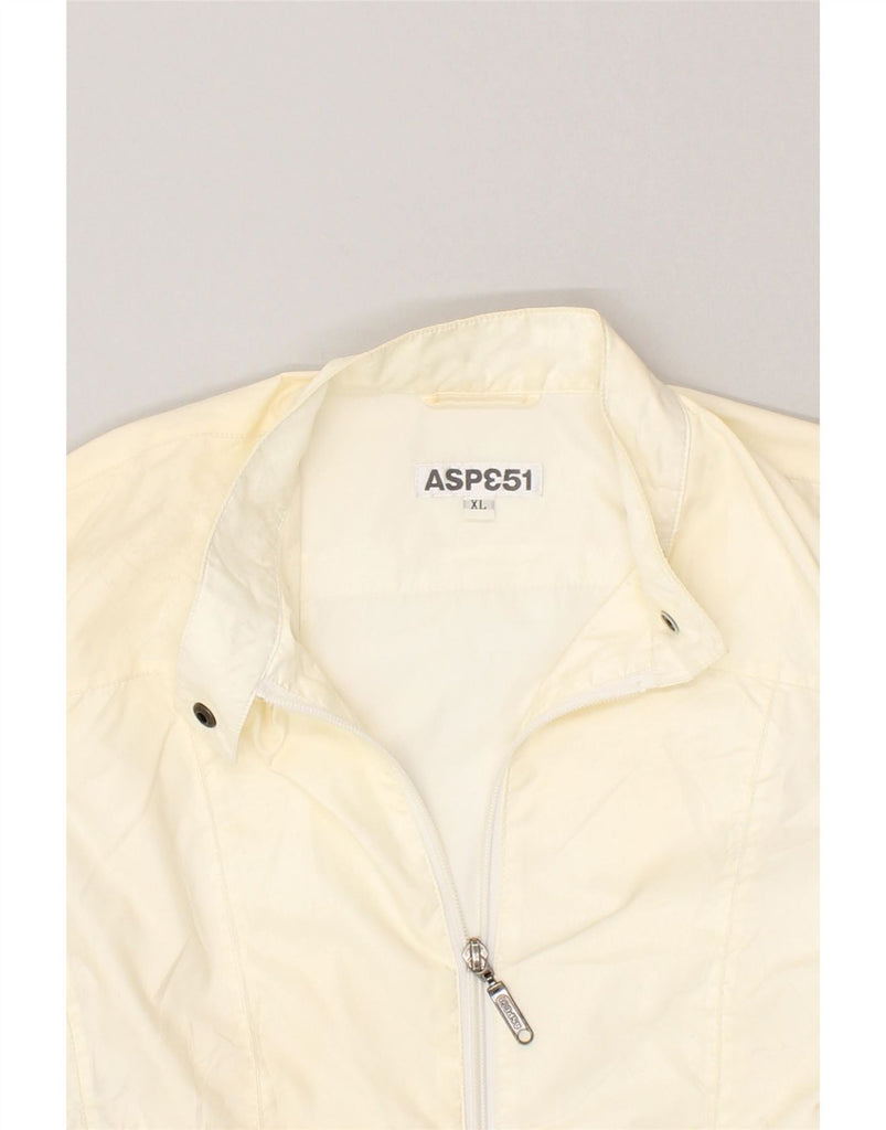 ASPESI Womens Bomber Jacket UK 18 XL Off White Polyamide Vintage Aspesi and Second-Hand Aspesi from Messina Hembry 