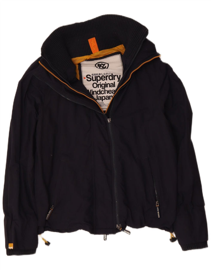 Superdry Mens Windcheater Windbreaker Jacket UK 40 Large Navy Blue