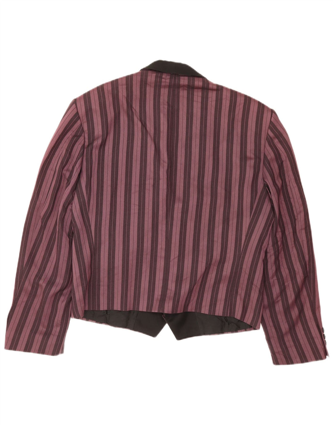 Vintage Mens Double Breasted Blazer Jacket UK 40 Large Purple Striped