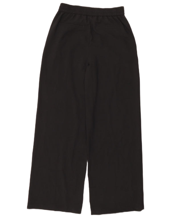 Marks & Spencer Womens High Waist Chino Trousers UK 10 Small W30 L31 Black