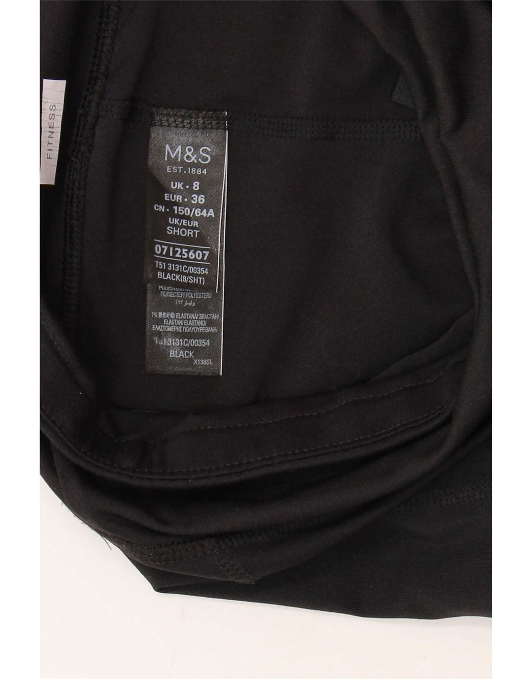 Marks & Spencer Womens Wide Leg Tracksuit Trousers UK 8 Small Black