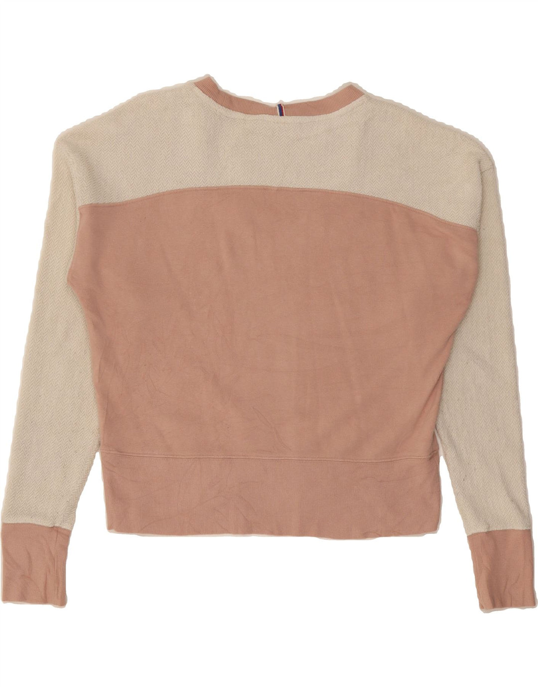 CHAMPION Womens Oversized Graphic Sweatshirt Jumper UK 6 XS Pink Vintage Champion and Second-Hand Champion from Messina Hembry 