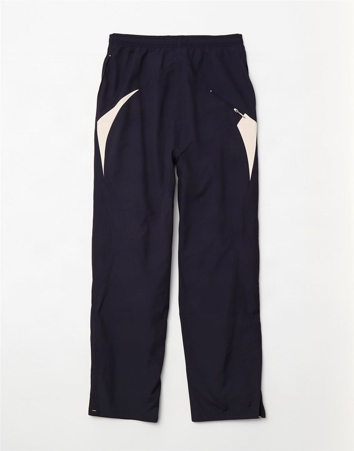 Reebok Mens Graphic Tracksuit Trousers Large Navy Blue Colourblock