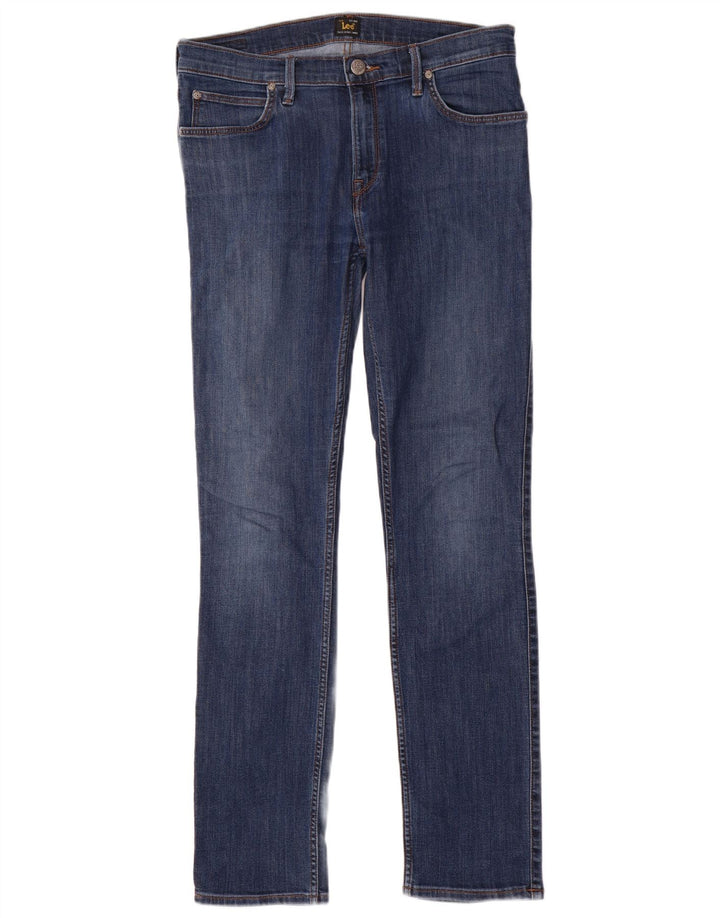 LEE Womens Jade Straight Jeans W32 L32 Blue Cotton