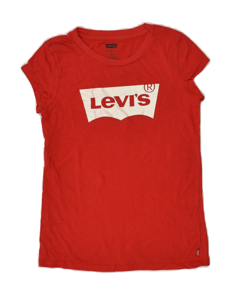 LEVI'S Girls Graphic T-Shirt Top 11-12 Years Red Cotton | Vintage Levi's | Thrift | Second-Hand Levi's | Used Clothing | Messina Hembry 