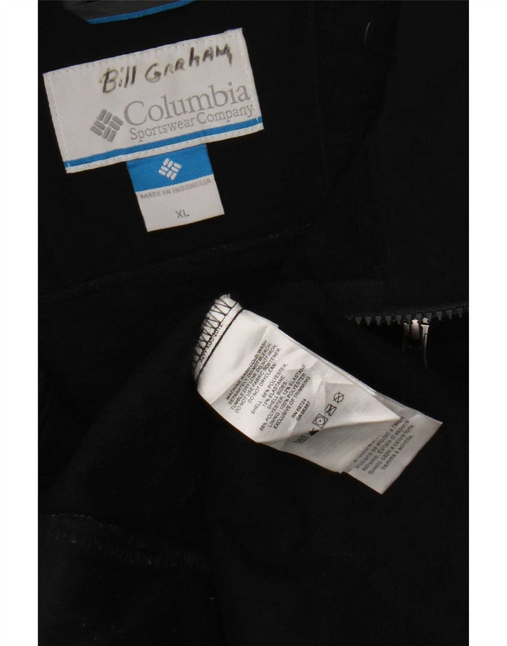 Columbia Mens Fleece Jacket Uk 42 XL Black Polyester