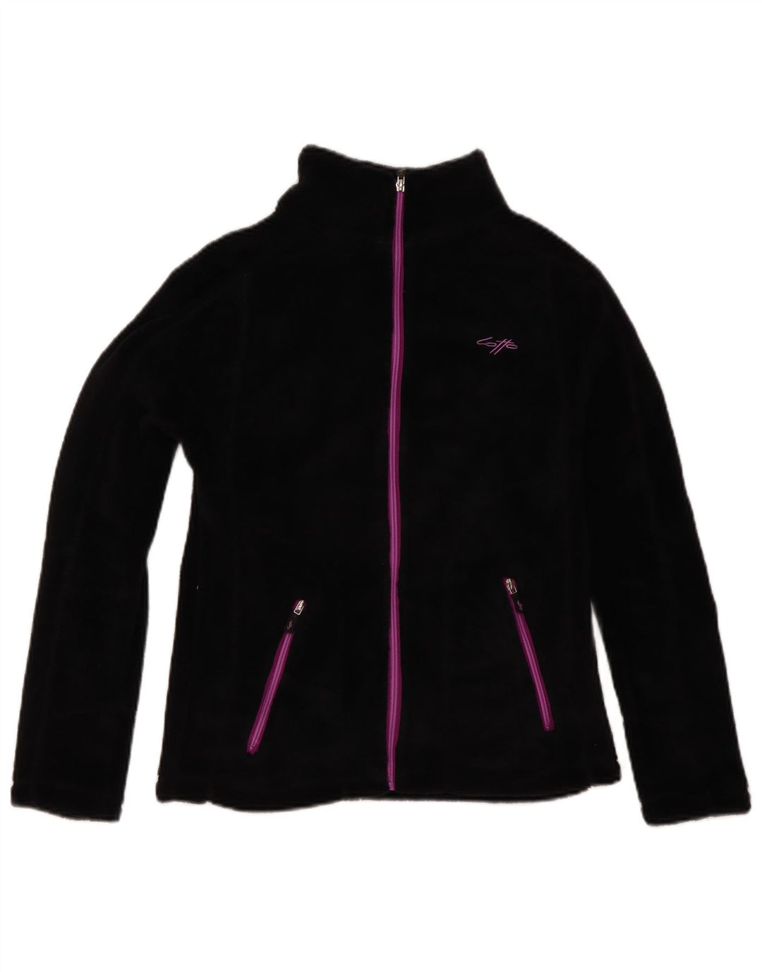 Lotto Womens Fleece Jacket UK 12 Medium Black Polyester