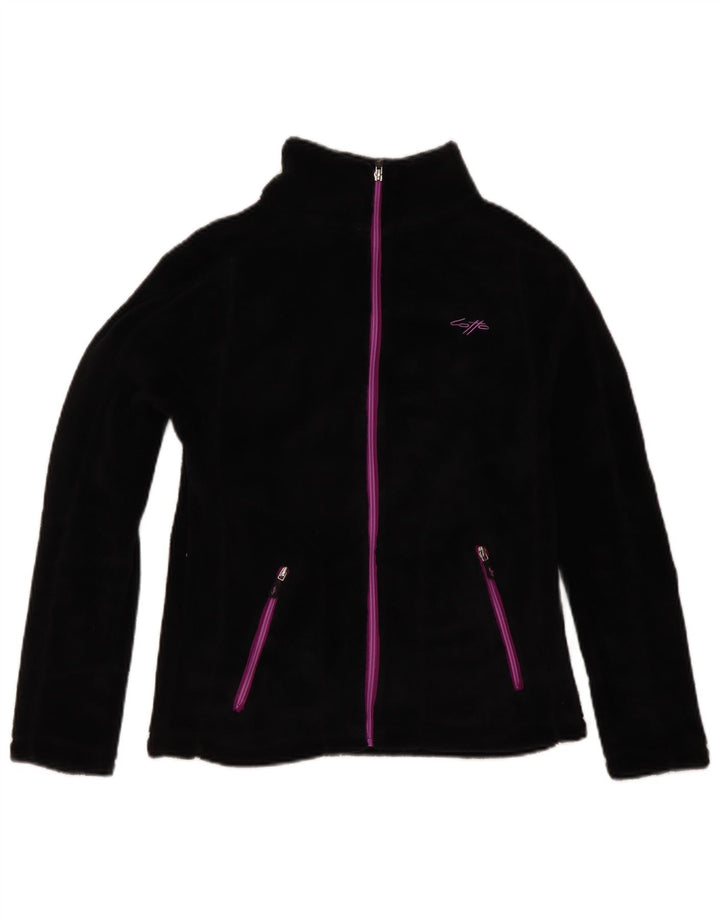 Lotto Womens Fleece Jacket UK 12 Medium Black Polyester
