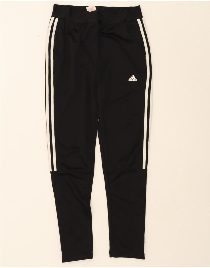 ADIDAS Girls Climalite Graphic Tracksuit Trousers 13-14 Years  Black Vintage Adidas and Second-Hand Adidas from Messina Hembry 