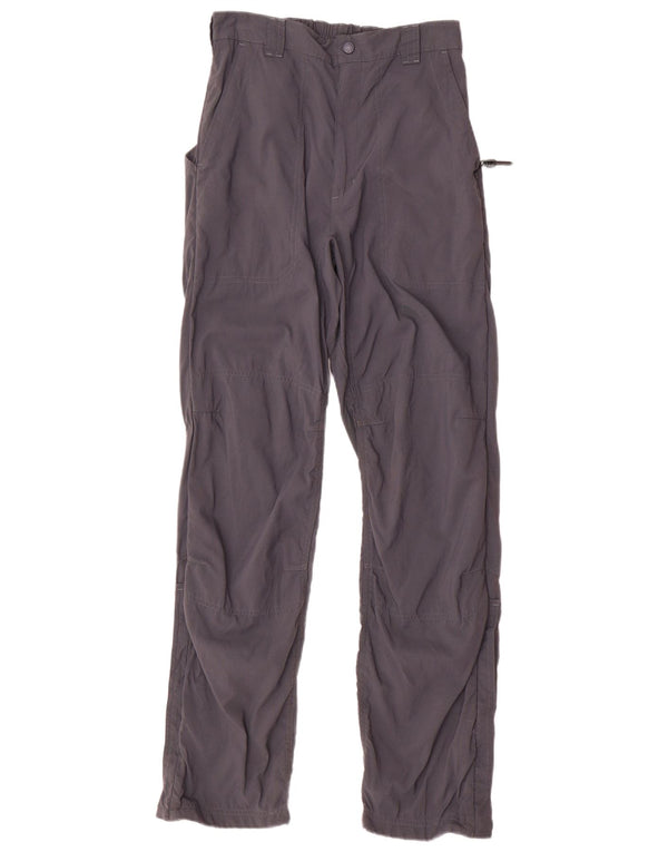 L.L.Bean Womens Straight Chino Trousers US 6 Medium W30 L31 Grey