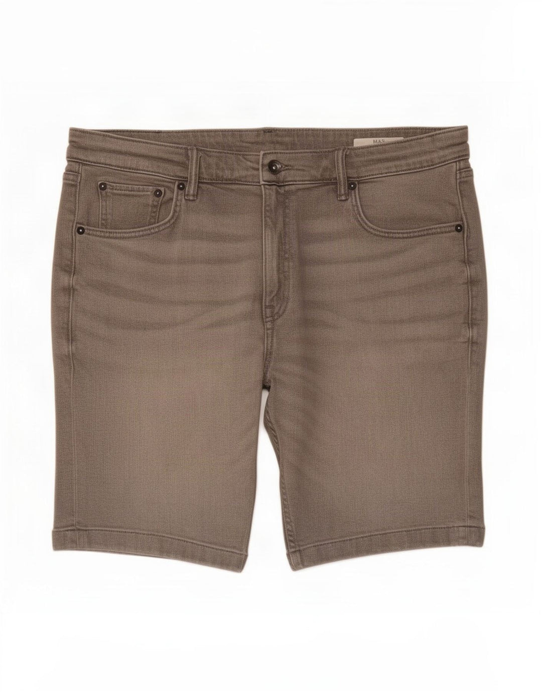 Marks & Spencer Mens Denim Shorts W36 Large Grey Cotton