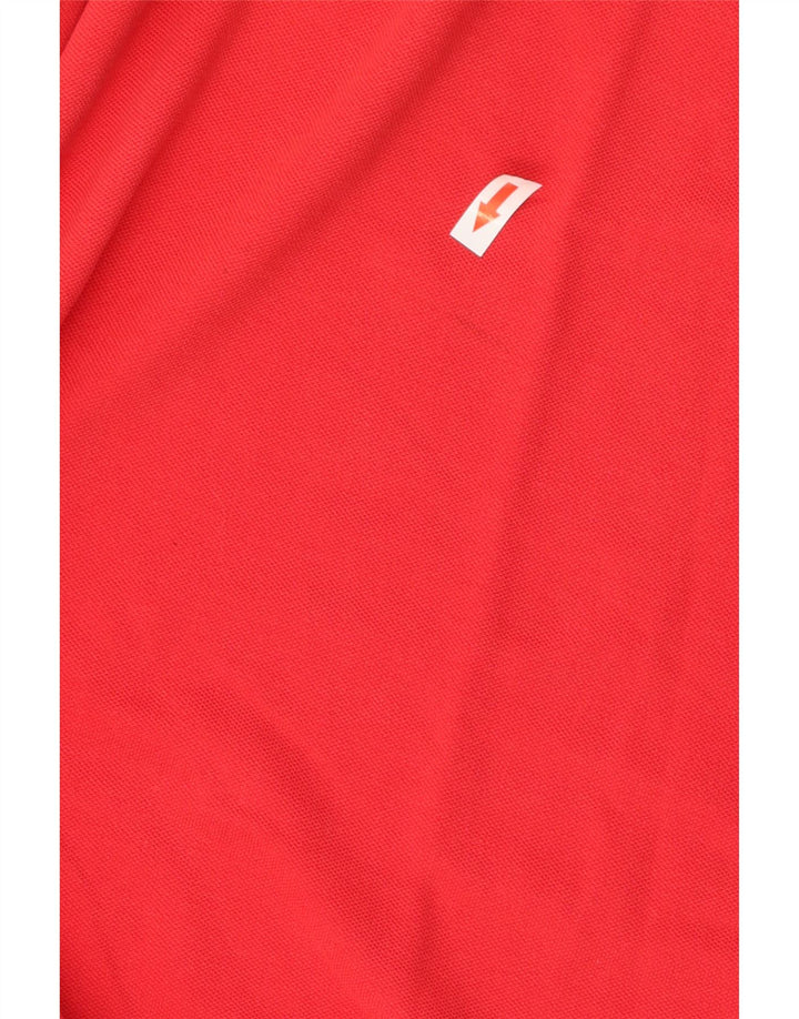 Kappa Mens Polo Shirt Medium Red Cotton