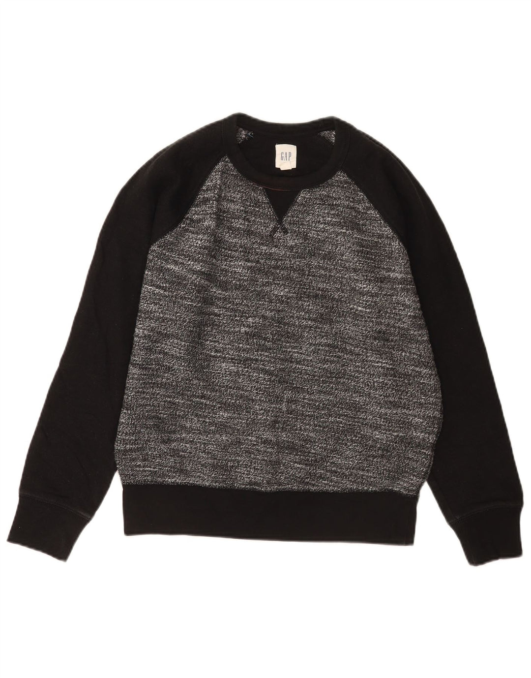 Gap Mens Sweatshirt Jumper Small Grey Colourblock Cotton