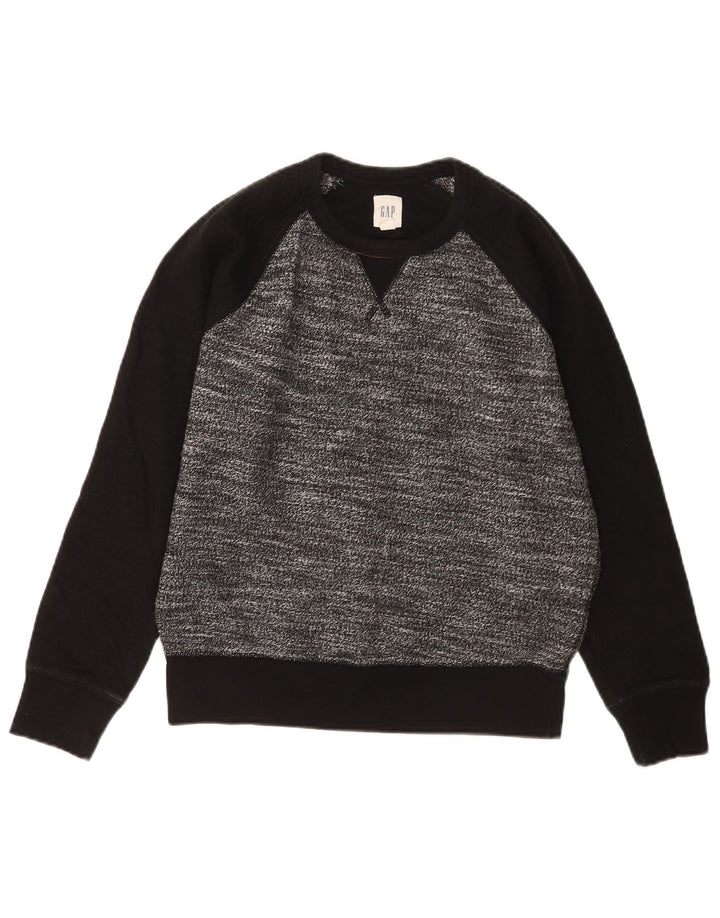 Gap Mens Sweatshirt Jumper Small Grey Colourblock Cotton
