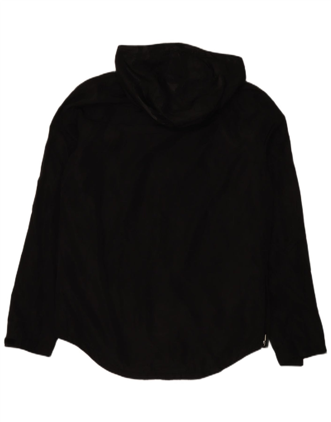 Superdry Mens Hooded Pullover Rain Jacket UK 40 Large Black Polyester