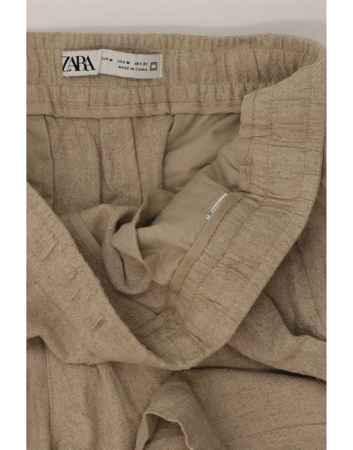 Zara Mens Casual Shorts Medium W31 Beige