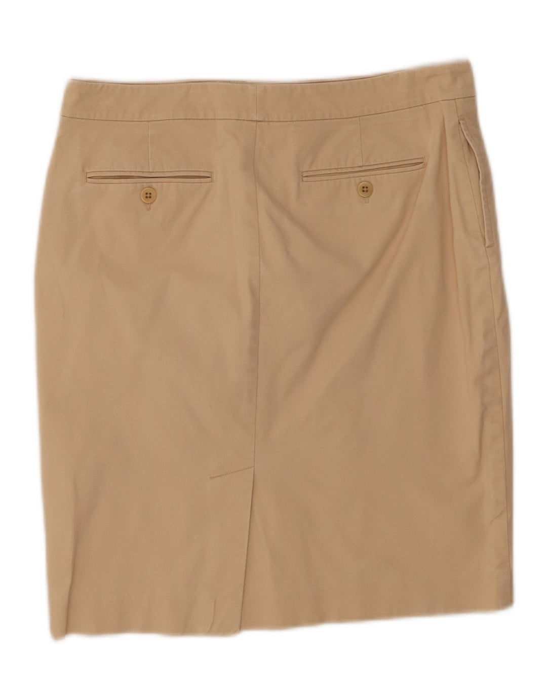 Ralph Lauren Womens Straight Skirt US 6 Medium W32 Beige Cotton