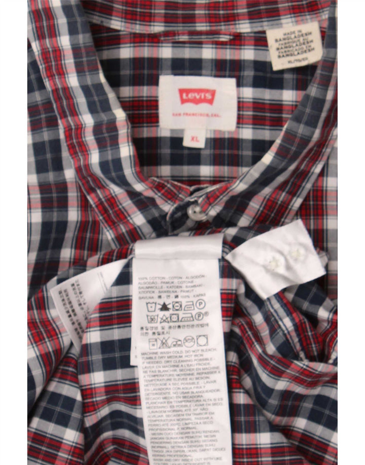 Levi's Mens Regular Fit Shirt XL Multicoloured Check Cotton